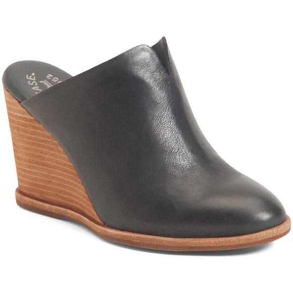 KorkEase Shoes Korkease Black Leather Lanka Wedge Mule Poshmark